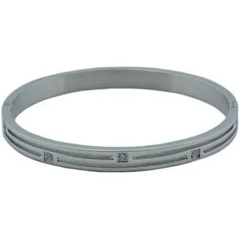 Náramek Doria Náramek stříbrný z oceli s krystaly LINNA