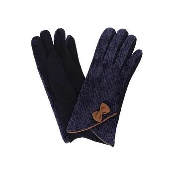 Rukavice Dámské rukavice modré pletené PRIUS uni RS48