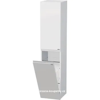 Koupelnový nábytek Intedoor Letty vysoká skříňka s košem na prádlo 35 cm, 2 dveře, levá, LE SV 35 2D L K Varianta: A3396 Antracit MAT + doprava zdarma + při platbě převodem sleva