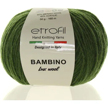 Příze Etrofil Bambino Lux Wool trávově zelená 70408