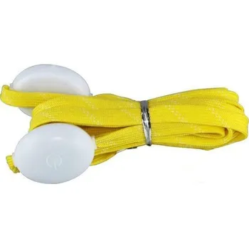 Tkaničky do bot LED svítící tkaničky do bot, jeden pár - Žluté, 120 cm