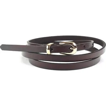 Opasek Dámský pásek kožený tmavý hnědý OD092 Velikosť: 115 cm