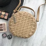 Kabelka proplétaná kulatá světle hnědá NOBO X476