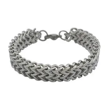 Náramek Doria Pánský náramek proplétaný stříbrný L294