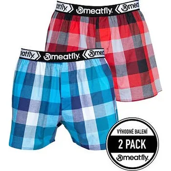 Trenýrky Meatfly pánské boxerky Gigi Blue / Red | Modrá | Velikost M