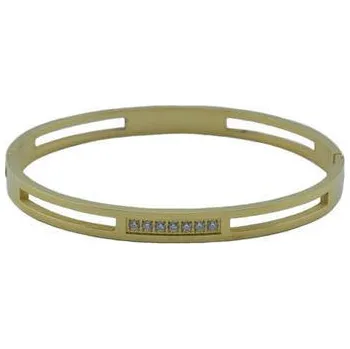 Náramek Doria Náramek zlatý z oceli se zirkony L140