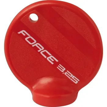 Sport Centrklíč FORCE,plastový,červený,na nipl 3,25mm