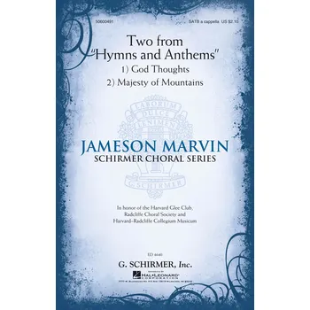 Two from Hymns and Anthems - Jameson Marvin Choral Series noty pro sbor SATB a Cappella 1052658