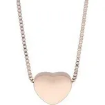 Doria Řetízek se srdcem z oceli rose gold G567