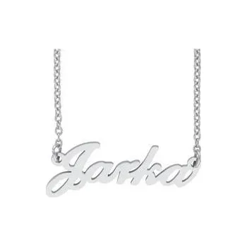 Řetízek Doria Řetízek z oceli se jménem JARKA stříbrný