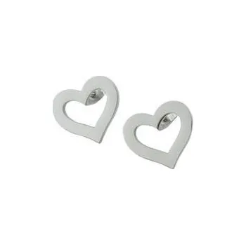 Náušnice Doria Náušnice srdíčka z oceli stříbrné J354
