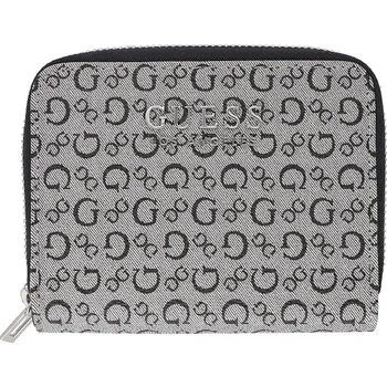 Peněženka Dámská peněženka GUESS šedo černá s potiskem