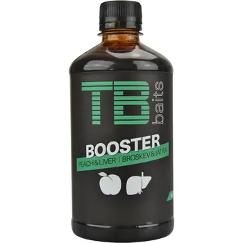 Návnadové aroma TB Baits Booster Peach Liver 500 ml