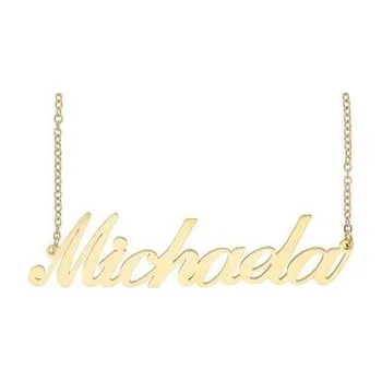Řetízek Doria Řetízek z oceli se jménem MICHAELA zlatá ocel