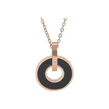 Řetízek Doria Řetízek z oceli s přívěskem rose gold I207