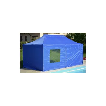 Zahradní stan Bočnice na nůžkový stan - délka 6m modrá