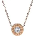 Doria Náhrdelník z oceli s přívěskem (rose gold) I218