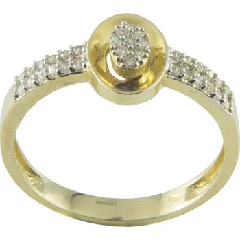 Prsten Zlatý prsten SAS005, vel. 55, 2.15 g