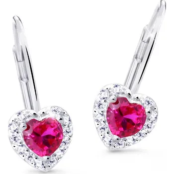Náušnice Cutie Jewellery Náušnice z bílého zlata Z8015B-Tcf Red