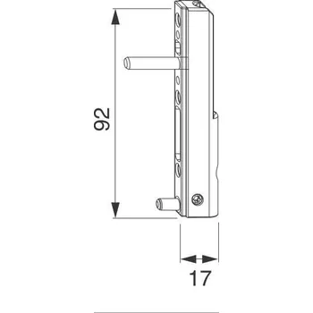 pant MACO Křídlový spodní pant pro křídlo 120 kg