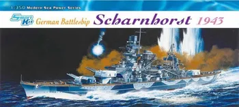 Plastikový model Dragon Models German Battleship Scharnhorst 1943 1:350
