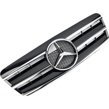 Autodíl PROTEC Přední maska Mercedes C208 A208 CLK černá chromová