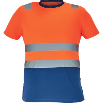 pracovní tričko Cerva MONZON HV Pánské tričko oranžové / navy XS 0304013991000