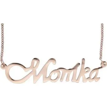 Řetízek Doria Řetízek z oceli se jménem MONIKA rose gold