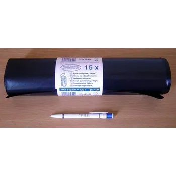 Pytle na odpadky Pytle na odpad 120 l 70x110cm 100mi 15ks pevné