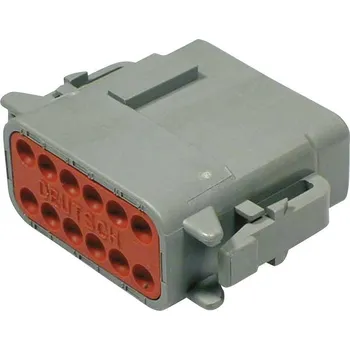 Elektrický konektor TE Connectivity DTM 06-12 SA kulatý faston, 1 ks