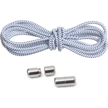 Tkaničky do bot Elastické tkaničky do bot, jeden pár - Bílo černé