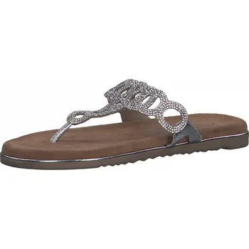 Dámské lodičky Marco Tozzi dámské žabky 2-27107-28 Barva: stříbrná, Velikost: 39