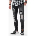 Pánské kalhoty OMBRE P1065 BLACK L