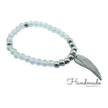 Náramek Doria Náramek KŘÍDLO z průsvitných korálků H061