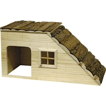 Kerbl Domek pro hlodavce se šikmou střechou 50 x 25 x 25 cm