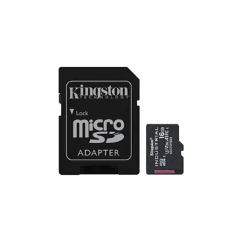 Ukládání dat Kingston MicroSDHC karta 16GB Industrial C10 A1 pSLC Card + SD Adapter