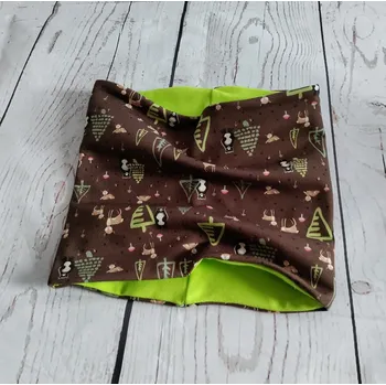 Nákrčník Yháček Nákrčník Yháček, Stromky a zvířátka na hnědé