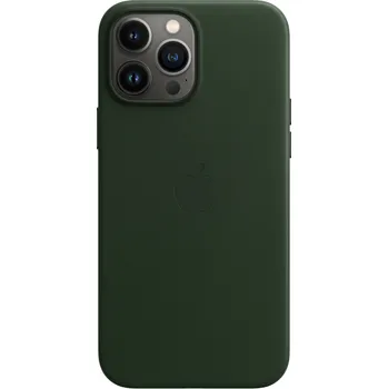 Pouzdro na mobilní telefon Apple Leather Case MagSafe pro iPhone 13 Pro Max S.Green