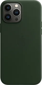 Pouzdro na mobilní telefon Apple Leather Case MagSafe pro iPhone 13 Pro Max S.Green