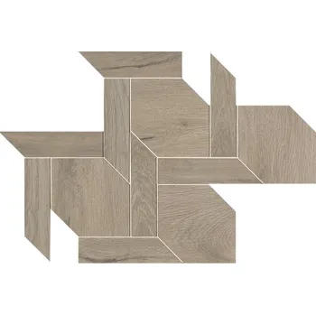 Obklad Roots Mosaico Vintage Taupe - dlaždice mozaika 40,5x48,5 šedá fQJY