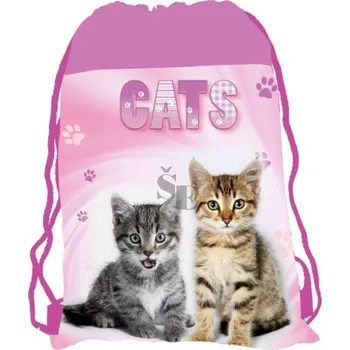 Školní sáček Pytel na obuv Kočka 3-051A
