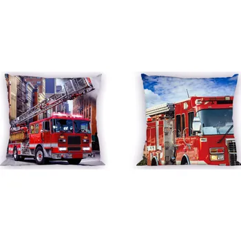 Dekorativní polštářek Faro | Povlak na polštářek Turbo Hasiči FR001 40x40 cm, 100% bavlna