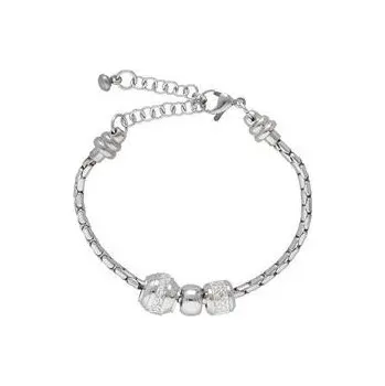 Náramek Doria Náramek stříbrný s korálky s krystaly N131