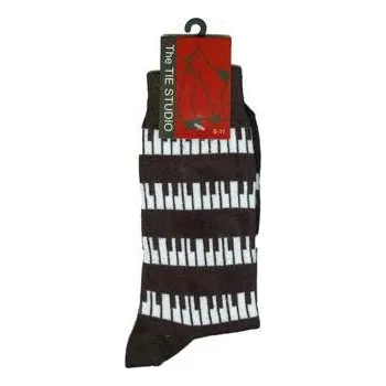 Tie Studio: Keyboard Black White Socks - Size 6-11 1434465