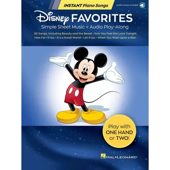 Disney Favorites - Instant Piano Songs - jednoduch noty pro zatenky hry na klavr 988930