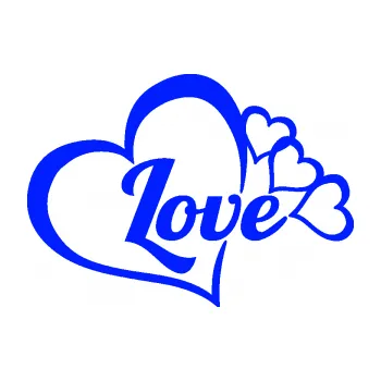 Samolepící dekorace SAMOLEPKA Love nápis se srdíčky (19 - modrá dynamic) NA AUTO, NÁLEPKA, FÓLIE, POLEP, TUNING, VLASTNÍ TEXT, TISK, AUTOSAMOLEPKY.cz, POLEPY, OBRÁZEK, LOGO, SAMOLEPKY