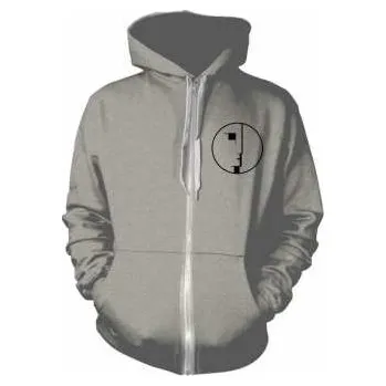 Pánská mikina Merch Bauhaus: Mikina Se Zipem Logo Bauhaus (grey) M 2018
