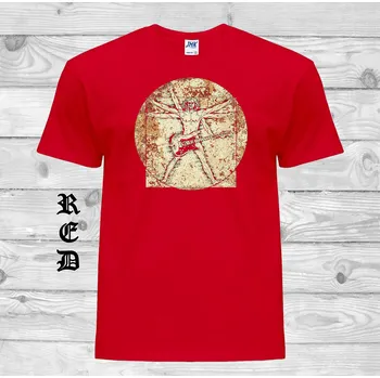 Chlapecké tričko detske-levne-bavlnene-tricko-potisk-davinci Barva: Red - červená, velikost: 128