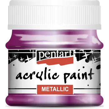 Výtvarná barva Pentart - akrylové barvy METALLIC 50 ml Barvy Pentart: světle fialová
