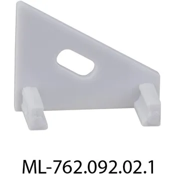 LED páska Koncovka s otvorem pro RN, stříbrná barva, 1ks MCLED ML-762.092.02.1